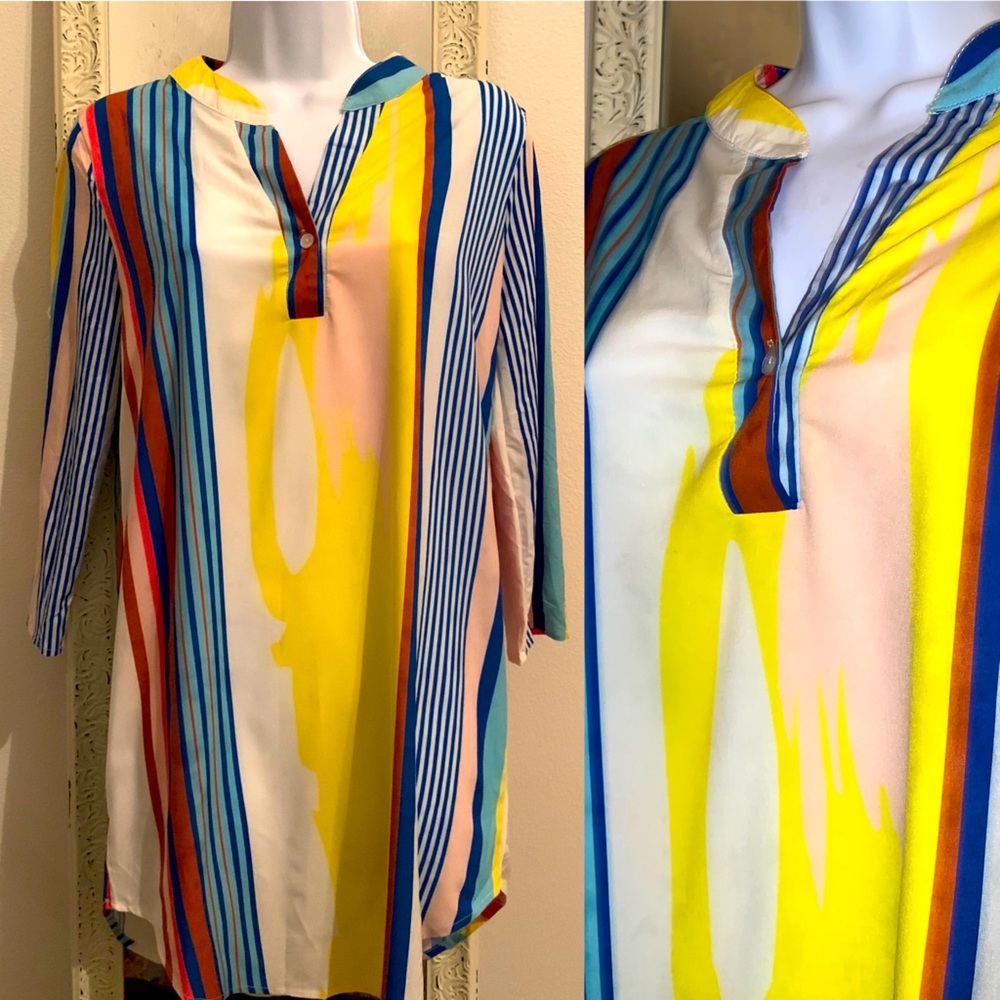 Striped Shirt Dress